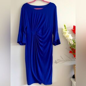 Connected Apparel Electric Blue Dress